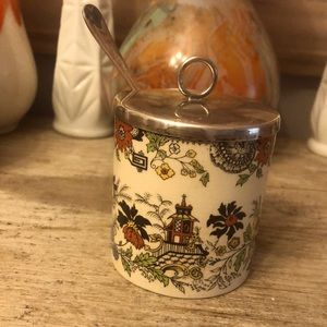 Sandland Hanley jam pot with spoon